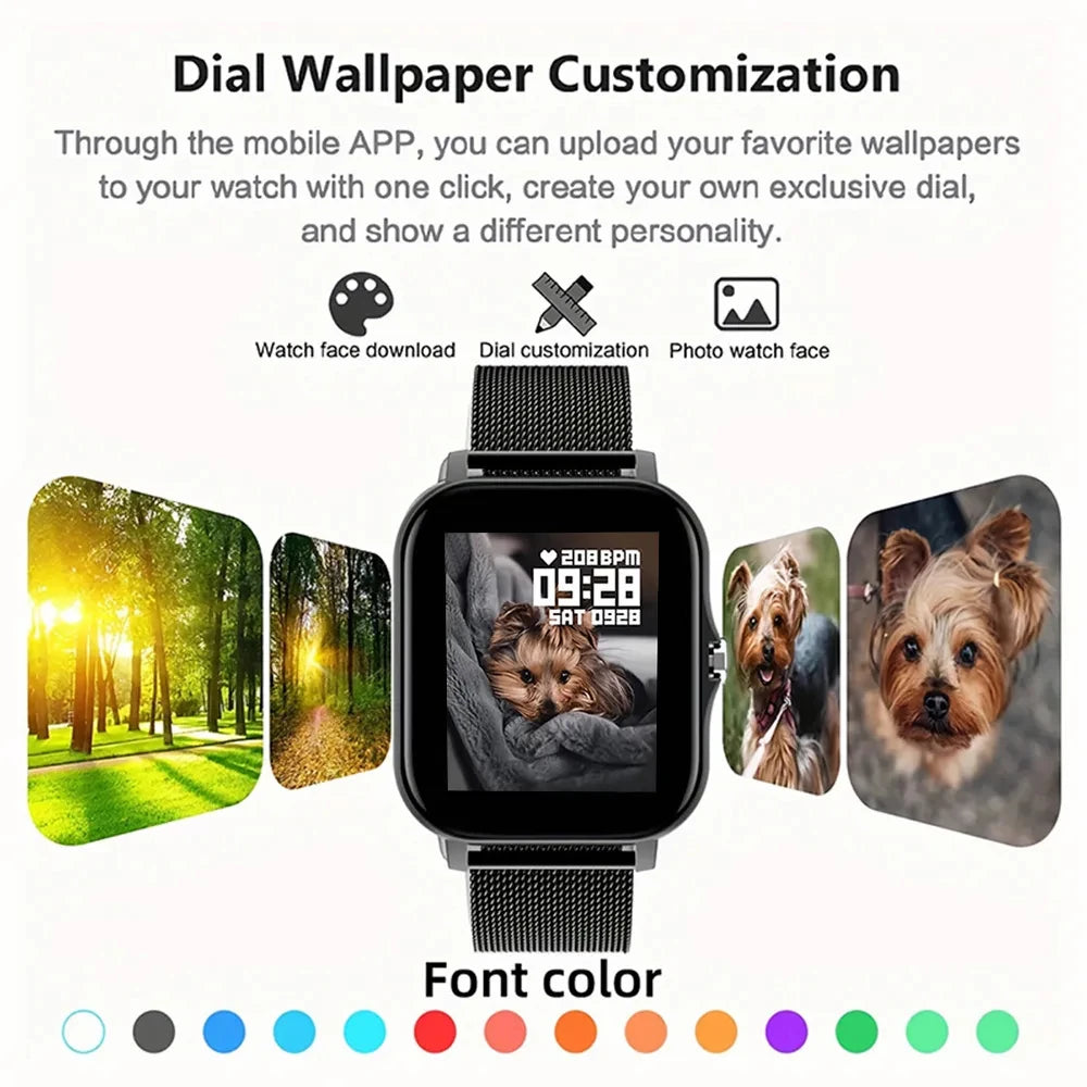 Hands-Free Bluetooth Call Smartwatch with advanced Bluetooth connectivity and fitness tracking. Stylish and functional design.