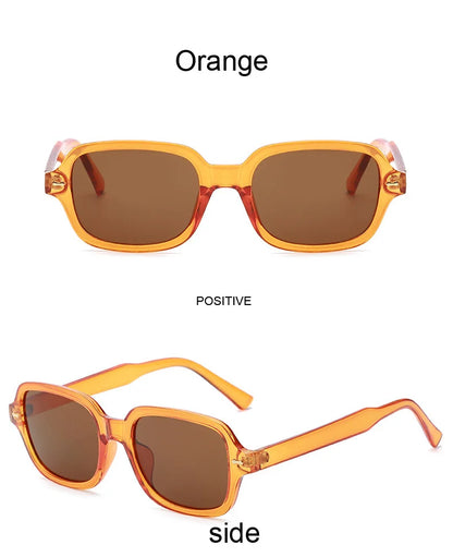 Vintage Square Sunglasses for Women with UV Protection and Gradient Lenses