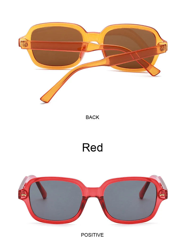 Vintage Square Sunglasses for Women with UV Protection and Gradient Lenses