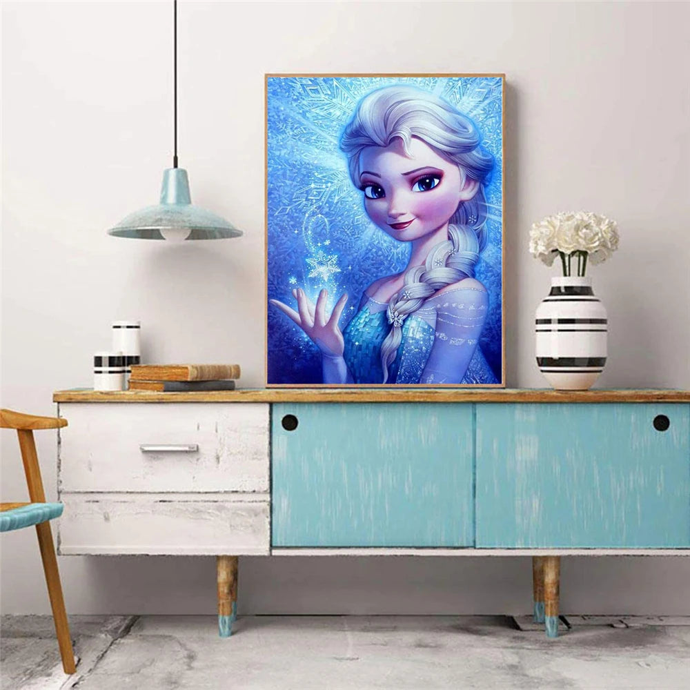 Disney Diamond Painting Kit - Cartoon Princess 5D DIY Mosaic Art Craft