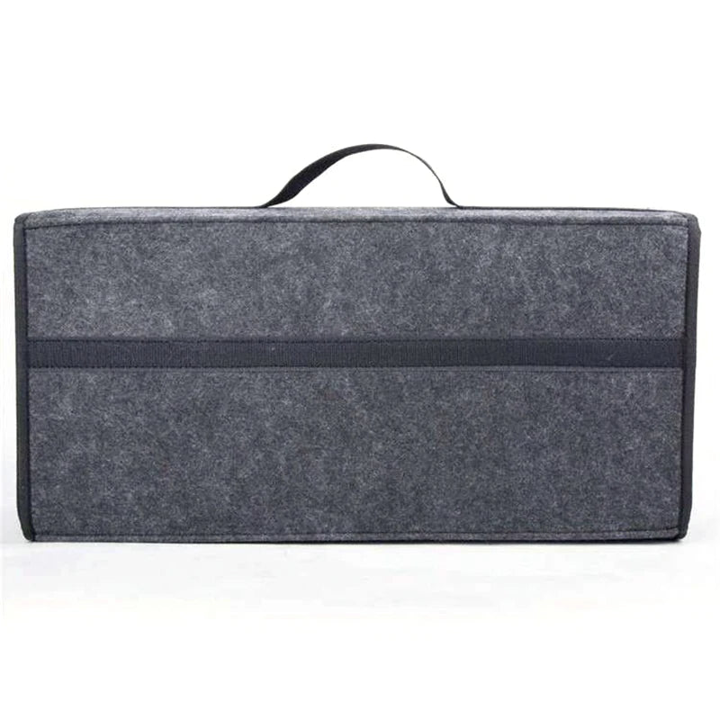 Portable Car Trunk Storage Organizer - Foldable Felt Cloth Auto Interior Stowing Container