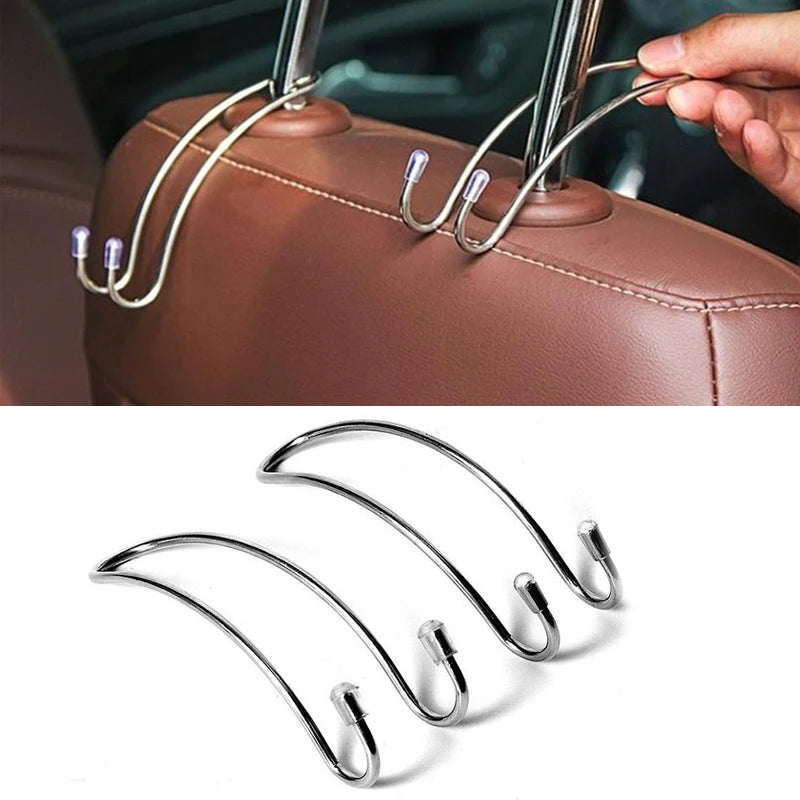 Auto Hidden Car Seat Hook for hanging handbags, shopping bags, and coats