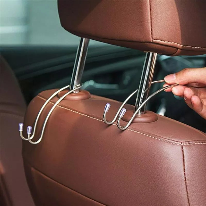 Auto Hidden Car Seat Hook for hanging handbags, shopping bags, and coats