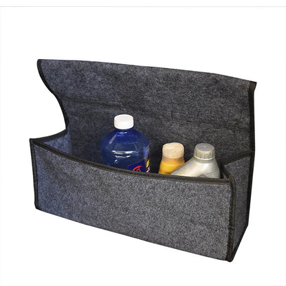 Portable Car Trunk Storage Organizer - Foldable Felt Cloth Auto Interior Stowing Container