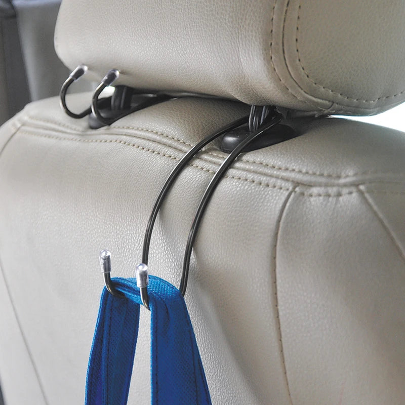 Auto Hidden Car Seat Hook for hanging handbags, shopping bags, and coats