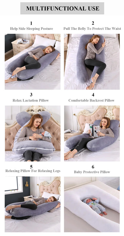 PANGDUBE 100% Cotton Sleeping Support Pillow – Maternity & Nursing Cushion