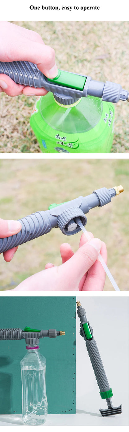 Adjustable High-Pressure Manual Sprayer Nozzle for Bottles - Garden & Agriculture Tool