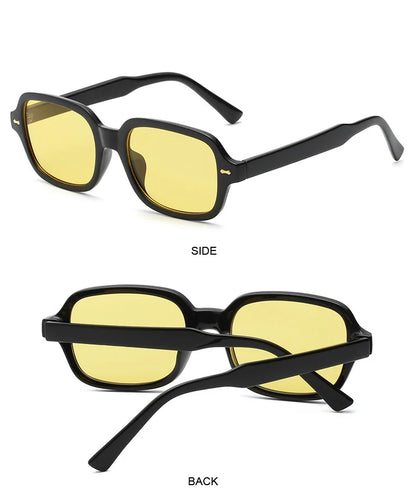 Vintage Square Sunglasses for Women with UV Protection and Gradient Lenses