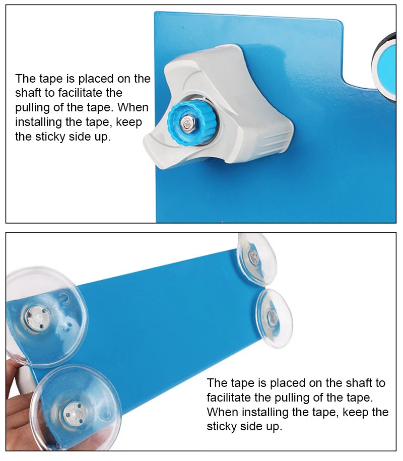 Heavy Duty Packing Tape Dispenser - Handheld Tape Cutter for Carton Sealing