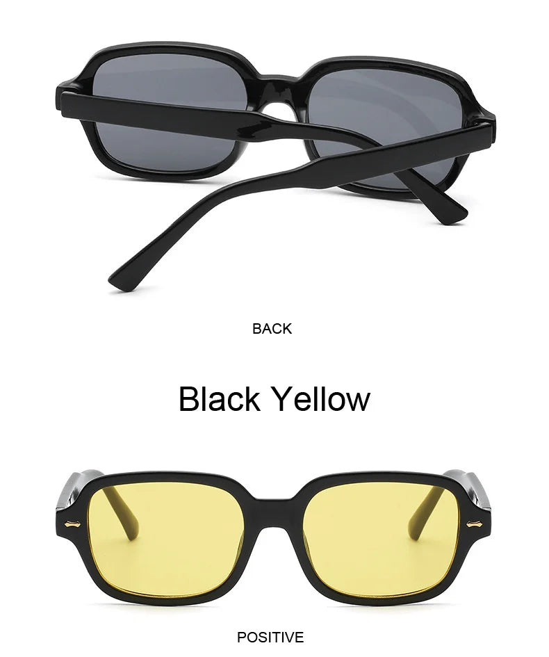 Vintage Square Sunglasses for Women with UV Protection and Gradient Lenses