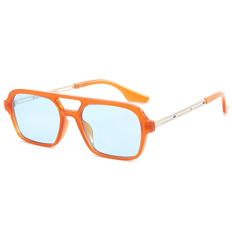 SHOPAHOLIC square sunglasses for women with UV400 mirror lenses and anti-reflective coating, featuring a durable plastic frame.