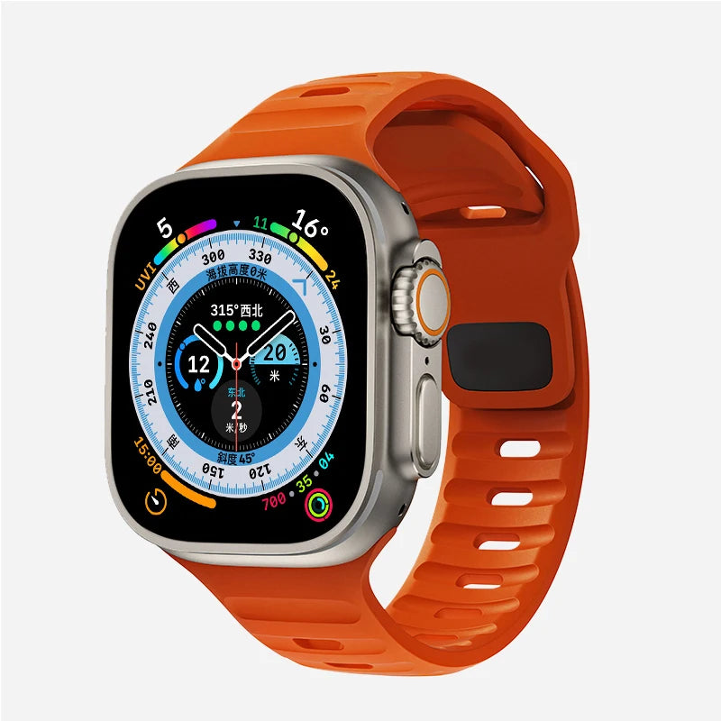 Soft Silicone Strap For Apple Watch