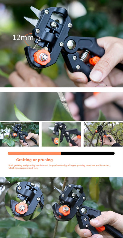 Grafting Shears Scissor for Fruit Trees - Multi-function Bud Cutter, Stainless Steel Blade, Garden Tool