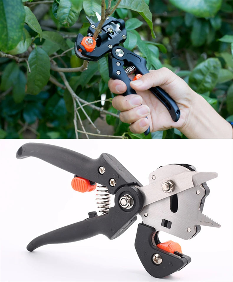 Grafting Shears Scissor for Fruit Trees - Multi-function Bud Cutter, Stainless Steel Blade, Garden Tool