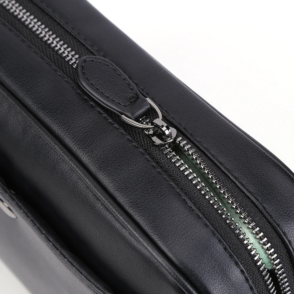 VKTECH Casual Business Shoulder Bag made from soft PU leather, perfect for daily use.