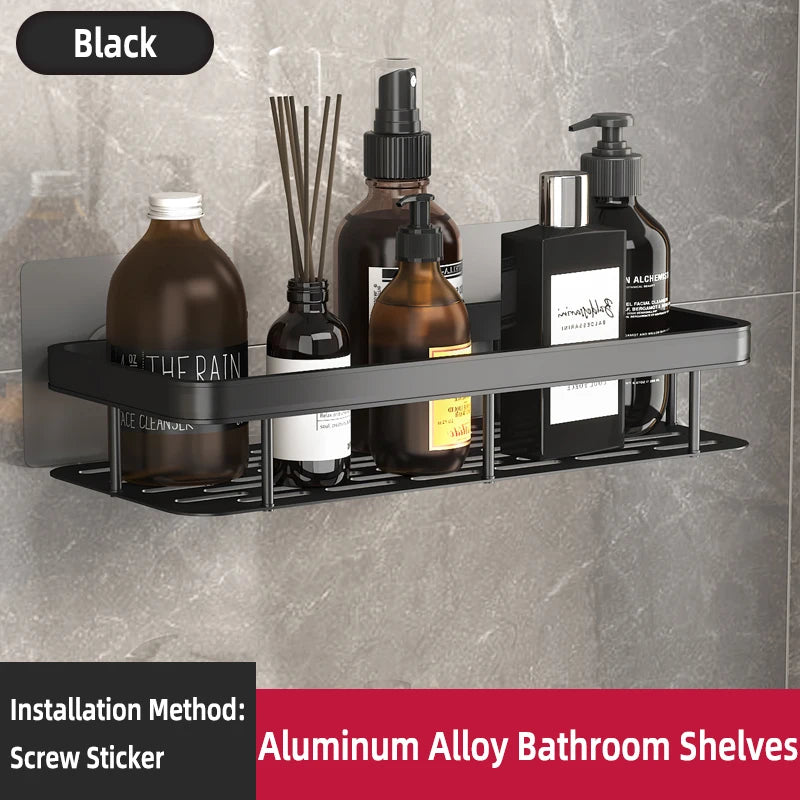 Aluminum Bathroom Shelf and Kitchen Organizer