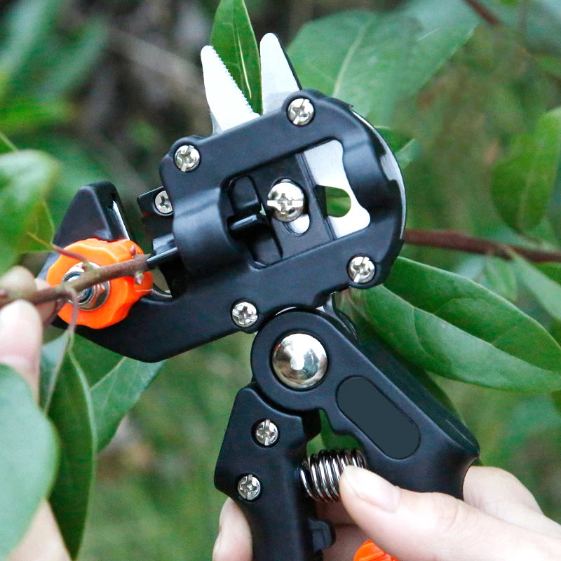 Grafting Shears Scissor for Fruit Trees - Multi-function Bud Cutter, Stainless Steel Blade, Garden Tool