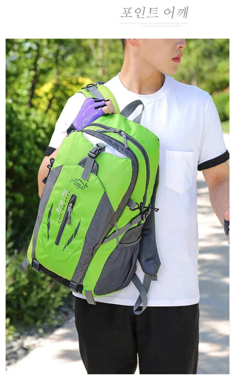 Unisex Nylon Softback Backpack - 36-55L Large Capacity Casual Bag