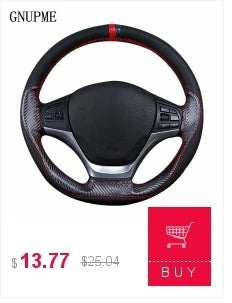 GNUPME Hand-Stitched Steering Wheel Cover