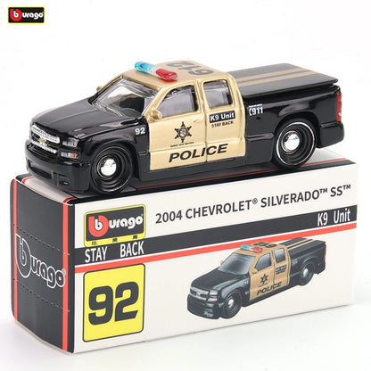 Chevrolet Silverado SS Police Truck Car Model – Collectible Toy for Boys