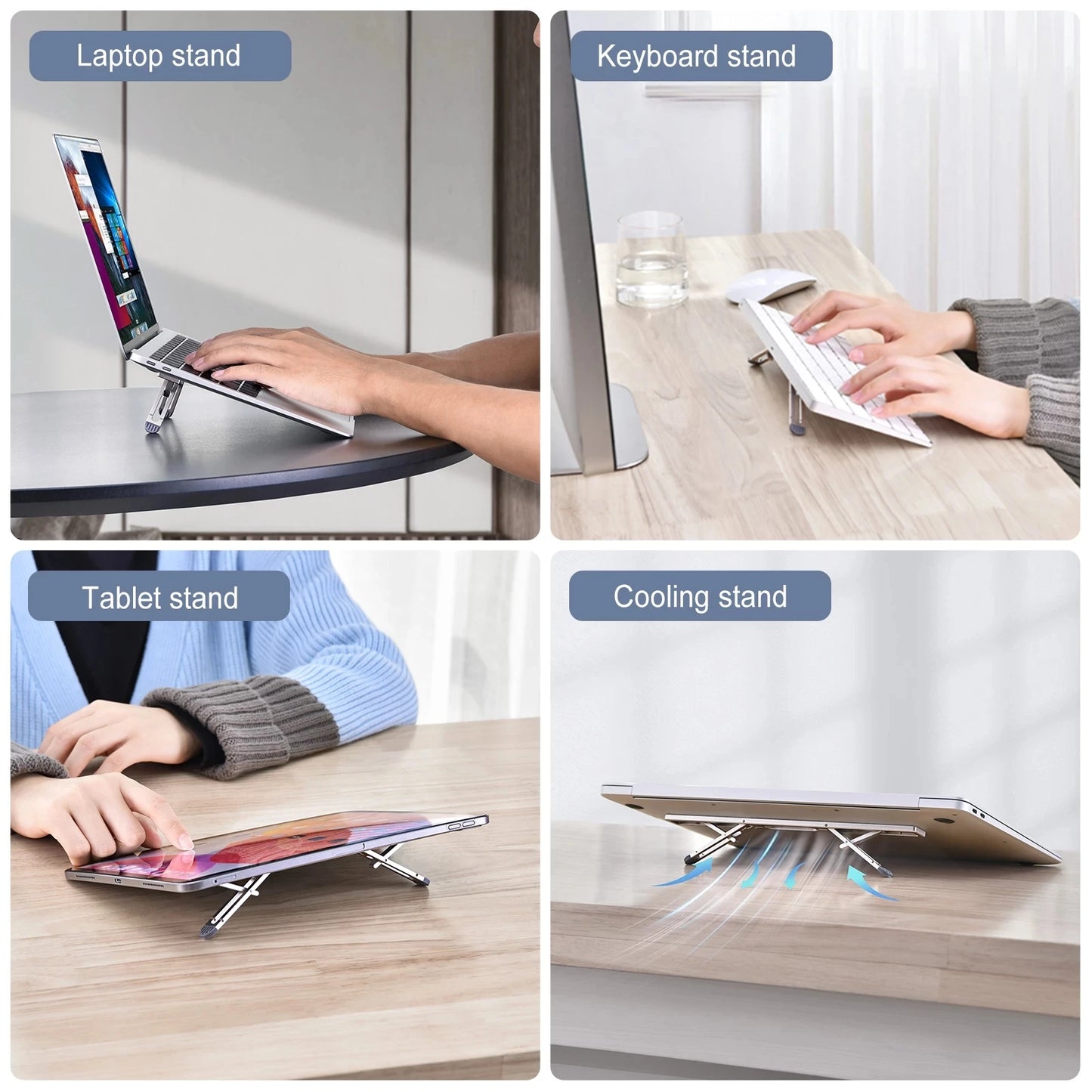 Universal Foldable Laptop Riser Stand for MacBook, Lenovo, Samsung, and More