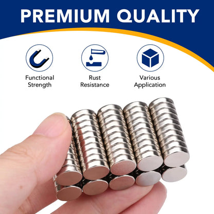 Super Strong Neodymium Disc Magnets for Fridge, DIY, and Crafts