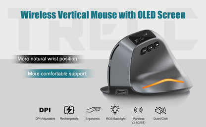 Lefon Bluetooth Vertical Mouse