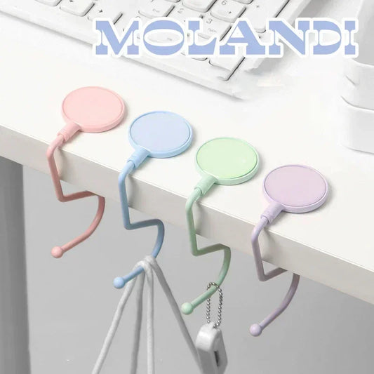 Cute Morandi Heavy Duty Purse Hook - Kawaii Table Bag Hanger & Organizer