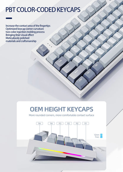 K86 Wireless Hot-Swappable Mechanical Keyboard with Display & Volume Knob