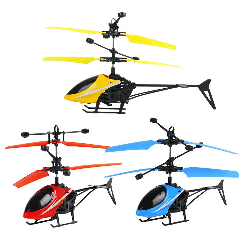 Rechargeable Mini RC Drone Helicopter with Remote Control and Safe Fall-Resistant Design