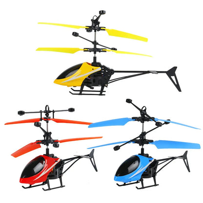 Rechargeable Mini RC Drone Helicopter with Remote Control and Safe Fall-Resistant Design