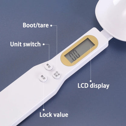 OIMG High-Precision Digital Weighing Spoon Scale, 0.1g-500g, LED Display