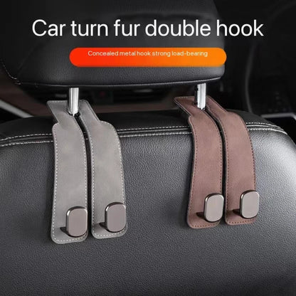 Double Hook Car Seat Holder for organizing bags and accessories in your car.