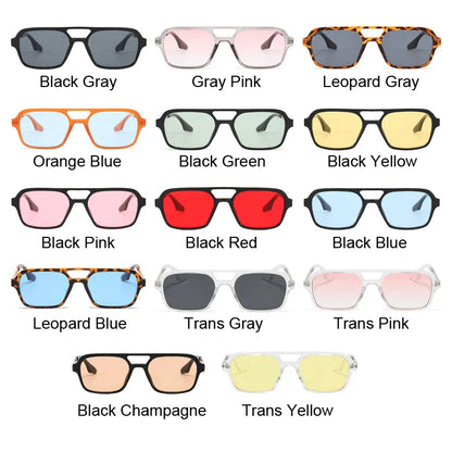 SHOPAHOLIC square sunglasses for women with UV400 mirror lenses and anti-reflective coating, featuring a durable plastic frame.