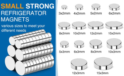 Super Strong Neodymium Disc Magnets for Fridge, DIY, and Crafts