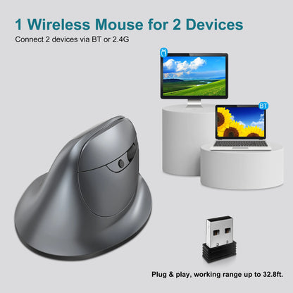 Lefon Bluetooth Vertical Mouse