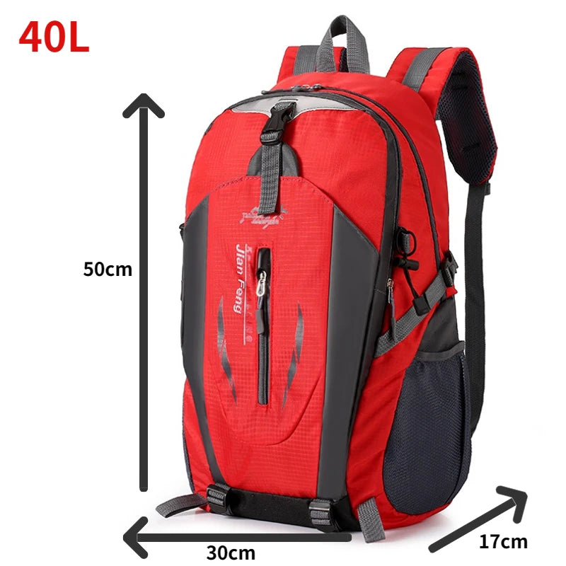 Unisex Nylon Softback Backpack - 36-55L Large Capacity Casual Bag