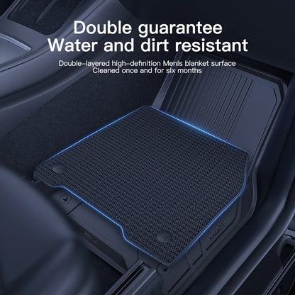 YZ Tesla Floor Mats Model 3 Y 2021-2024 - Waterproof, Non-Slip, TPE, Full Coverage