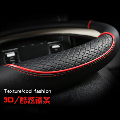 Microfiber Leather Car Steering Wheel Cover