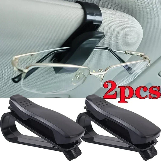 Universal car sun visor glasses box with card and ticket holder, ABS material