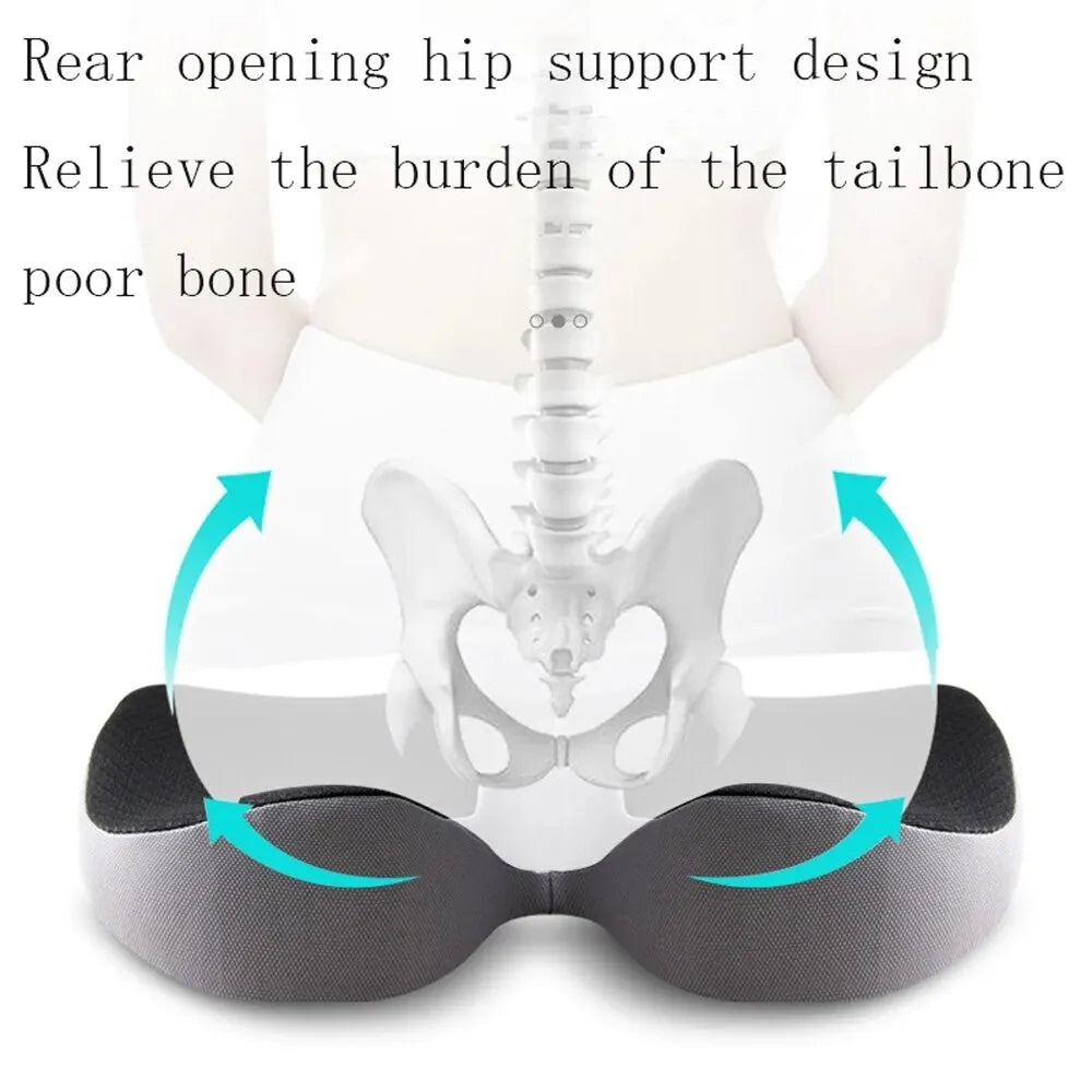 Orthopedic Memory Foam Prostate Cushion - Non-Slip U-Shape Seat for Pain Relief