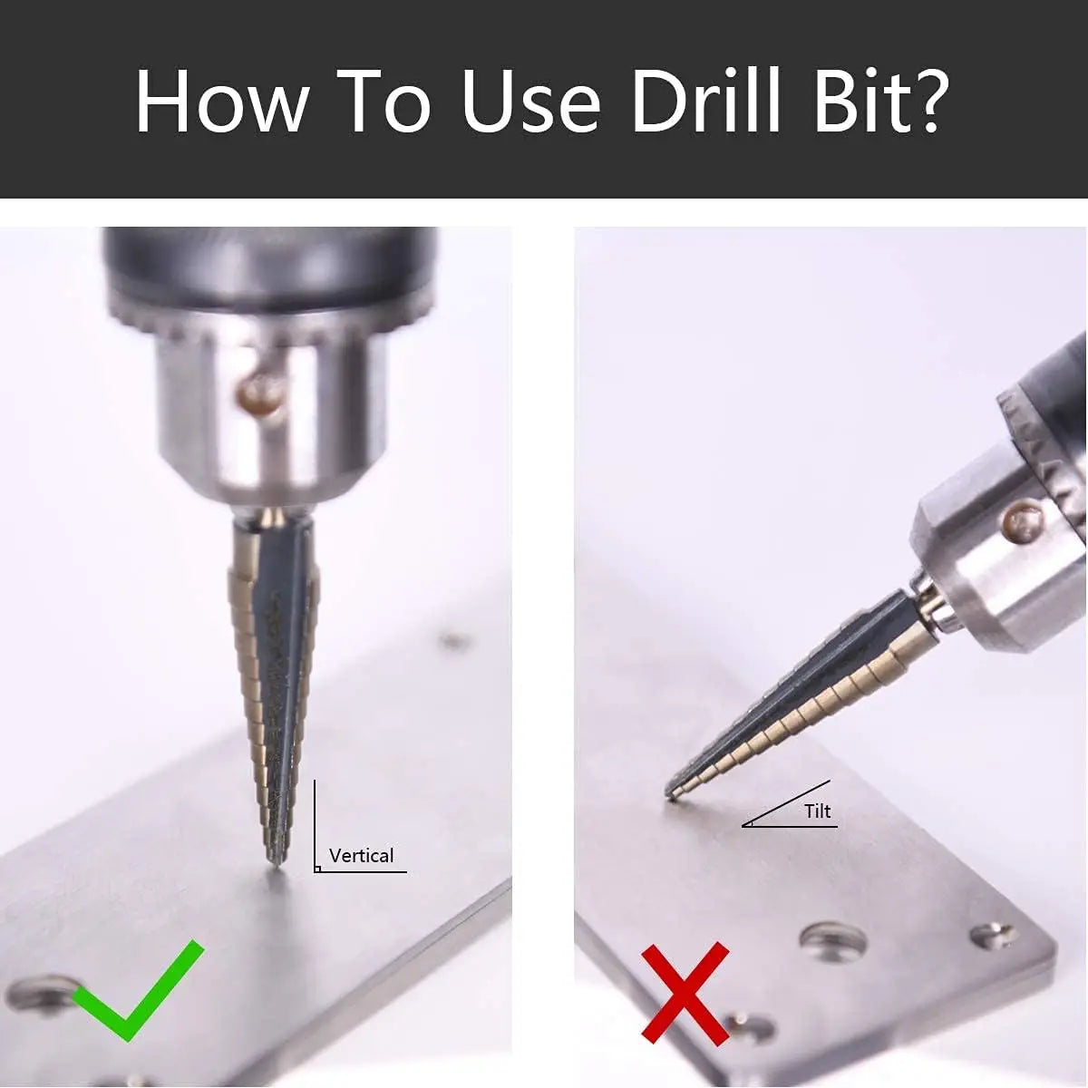 HSS 4241 Cobalt Step Drill Set - 50 Sizes in Aluminum Case for Metal & Wood