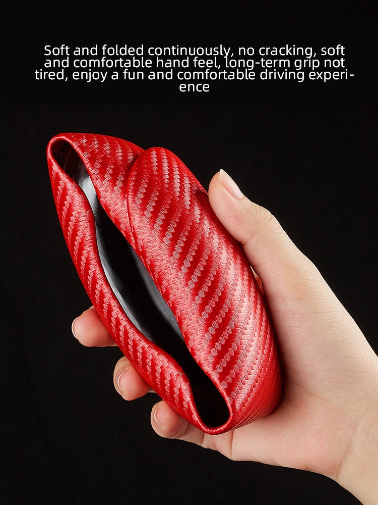 Universal Non-Slip Carbon Fiber Car Steering Cover