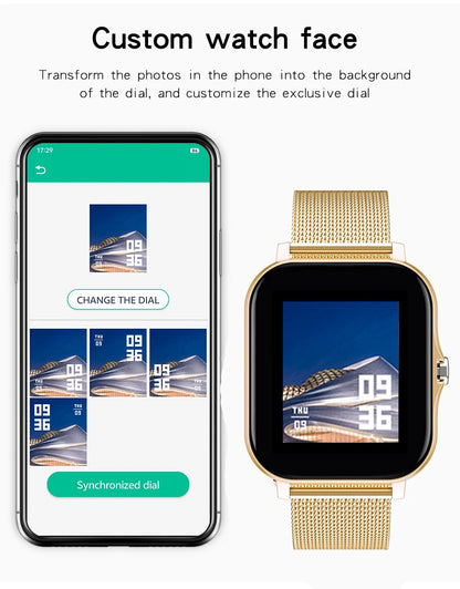 Color Screen Smartwatch with customizable dials, Bluetooth connectivity, and advanced tracking.