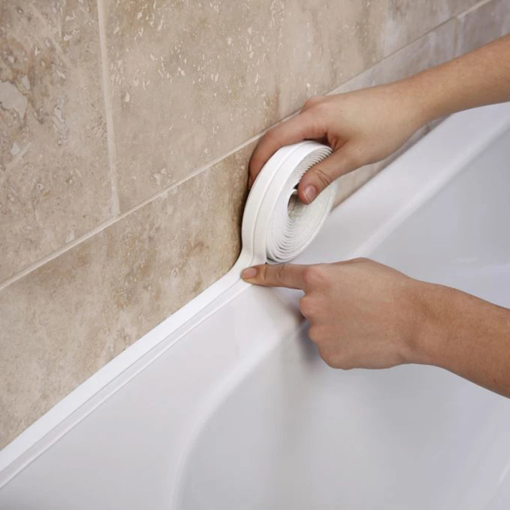 PVC Self Adhesive Shower Sealing Tape | Waterproof Wall Sticker