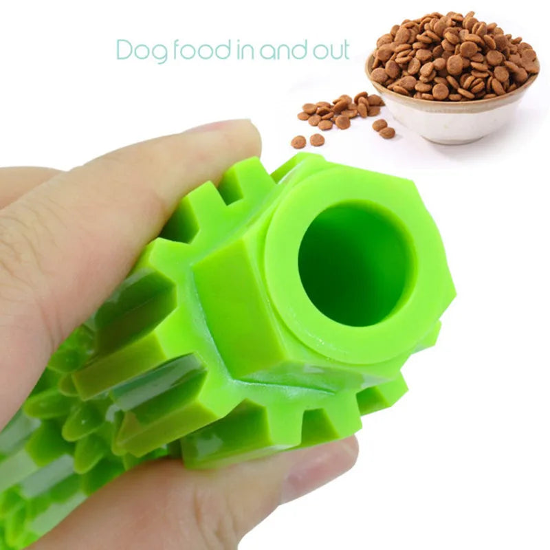 Durable Rubber Dog Chew Toy | Treat Dispensing & Teeth Cleaning for Aggressive Chewers