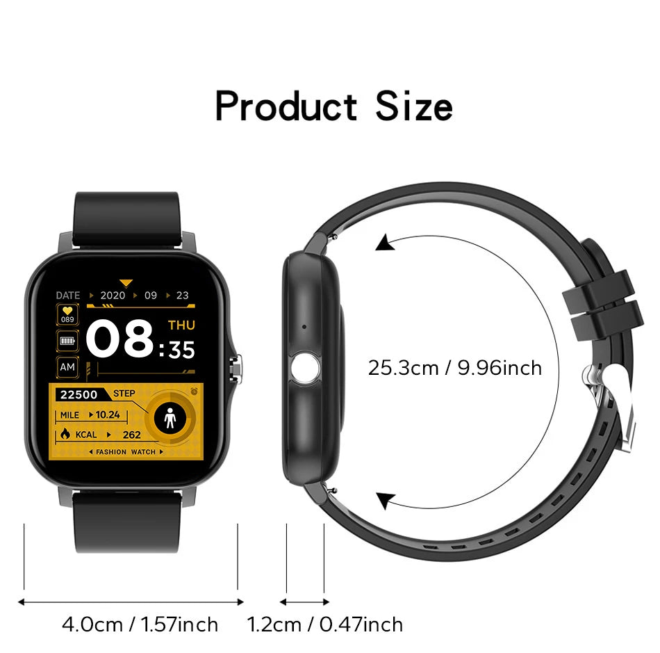 Color Screen Smartwatch with customizable dials, Bluetooth connectivity, and advanced tracking.