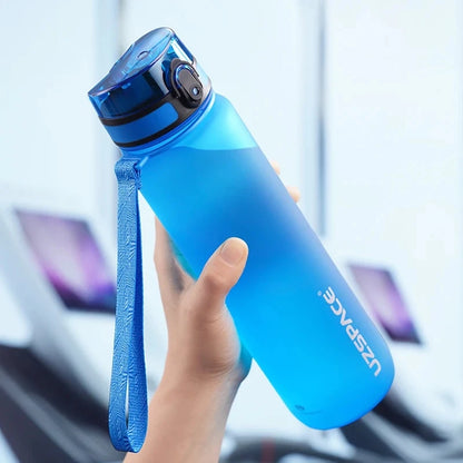 UZSPACE 500/1000ml leakproof sports water bottle with Tritan plastic