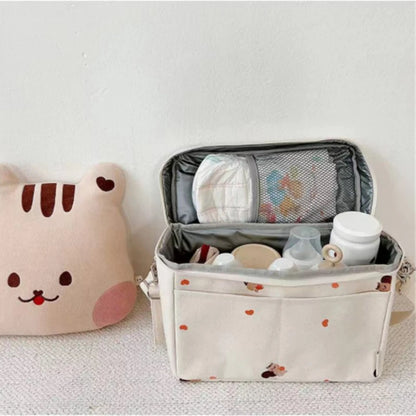 Waterproof Thermal Insulated Baby Bottle Cooler Bag - Stroller Nappy Organizer