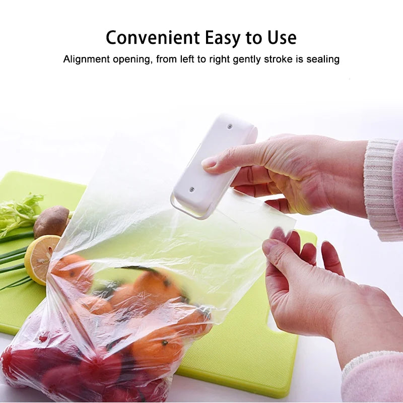 Portable Mini Heat Bag Sealing Machine - Handheld Food Package Sealer